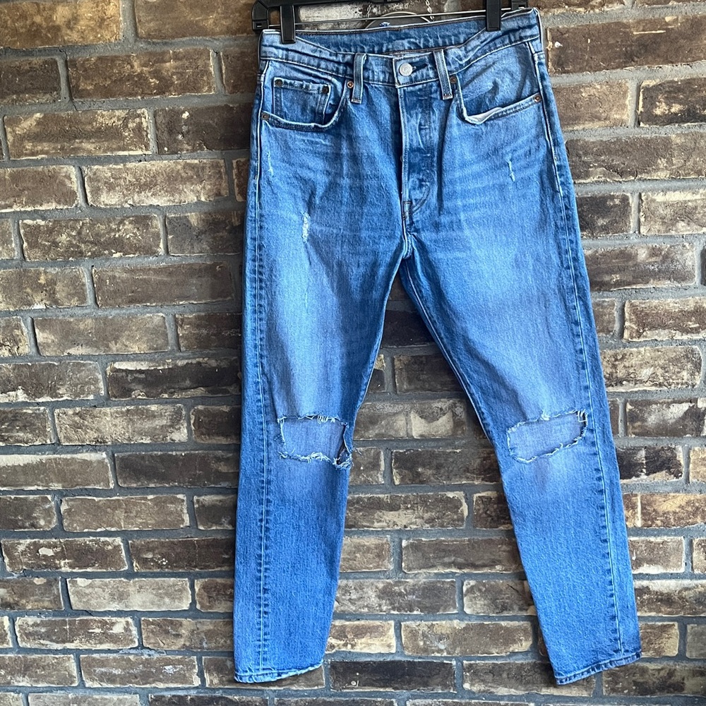 Levi's 501 skinny’s distress Jeans